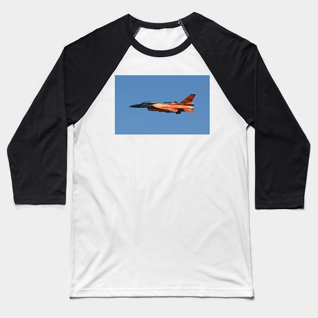 F-16 Fighting Falcon Baseball T-Shirt by CGJohnson